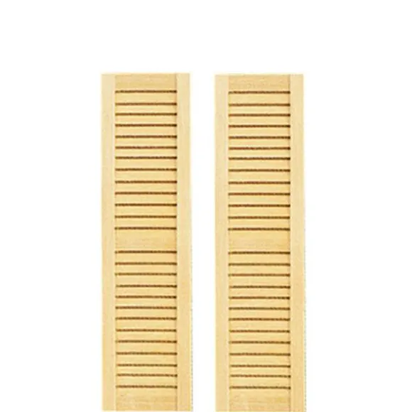 Small Louvered Dollhouse Shutters