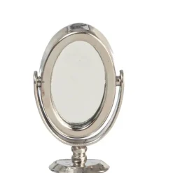 Small Silver Dollhouse Miniature Table Mirror