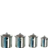 Stainless Steel Dollhouse Miniature Canisters