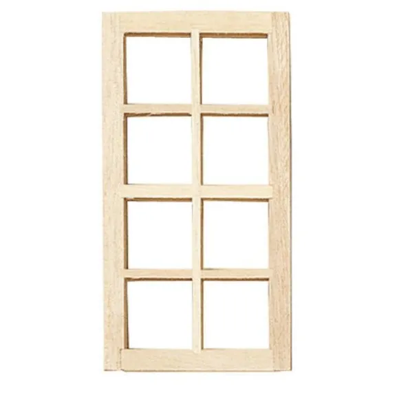 Standard 8-Light Dollhouse Miniature Window