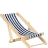 Striped Dollhouse Miniature Beach Chair