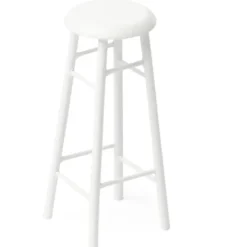 Tall White Dollhouse Miniature Bar Stool