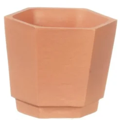 Terra Cotta Dollhouse Miniature Hexagon Planter