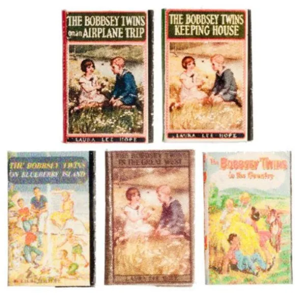 The Bobbsey Twins Dollhouse Miniature Book Set
