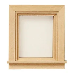 Traditional Dollhouse Miniature Single Window