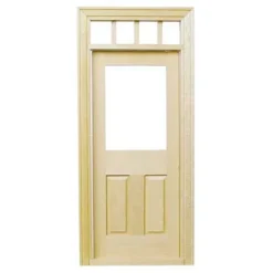 Traditional Dollhouse Miniature Door