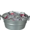 Tub of Dollhouse Miniature Ice & Cans