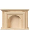 Unfinished Dollhouse Miniature Fireplace