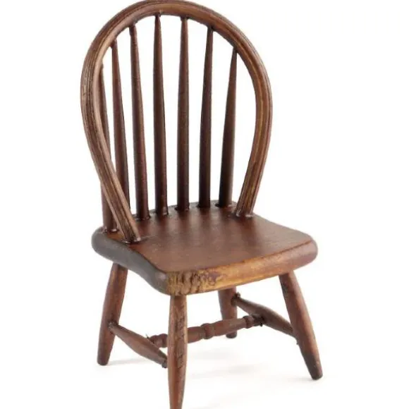 Walnut Dollhouse Miniature Side Chair