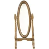 Walnut Dollhouse Miniature Cheval Mirror