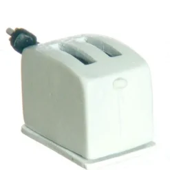 White Dollhouse Miniature Toaster