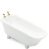 White Dollhouse Miniature Bath Tub