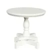 White Dollhouse Miniature End Table