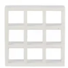 White Dollhouse Miniature 9-Shelf Unit