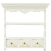 White Dollhouse Miniature Kitchen Shelf
