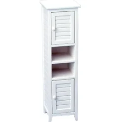 White Dollhouse Miniature Bath Cabinet