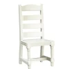 White Dollhouse Miniature Ladderback Chair