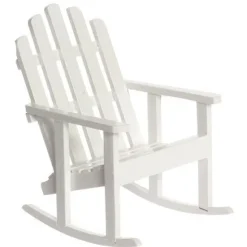 White Dollhouse Miniature Adirondack Rocker
