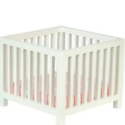White Dollhouse Miniature Playpen