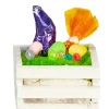 White Dollhouse Miniature Easter Crate