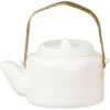 White Dollhouse Miniature Teapot