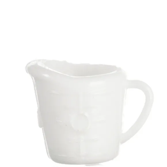 White Dollhouse Miniature Measuring Cup