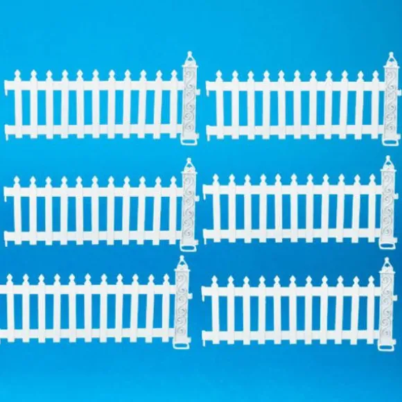 White Dollhouse Miniature Picket Fence