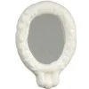 White Porcelain Dollhouse Miniature Wall Mirror