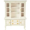 White Queen Anne Dollhouse Miniature Hutch