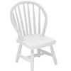 White Windsor Dollhouse Miniature Kitchen Chair