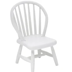 White Windsor Dollhouse Miniature Kitchen Chair