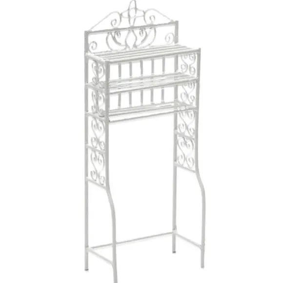 White Wire Dollhouse Miniature Shelf