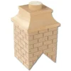 Wood Brick Dollhouse Miniature Chimney