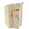 Wood Dollhouse Miniature Outhouse