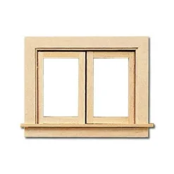 Working Dollhouse Miniature Casement Window