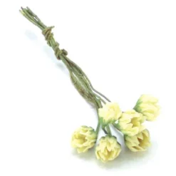 Yellow Dollhouse Miniature Water Lily Bundle