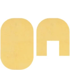 Yellow Dollhouse Miniature Bath Rugs