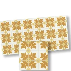 Yellow Mosaic Dollhouse Floor Tile